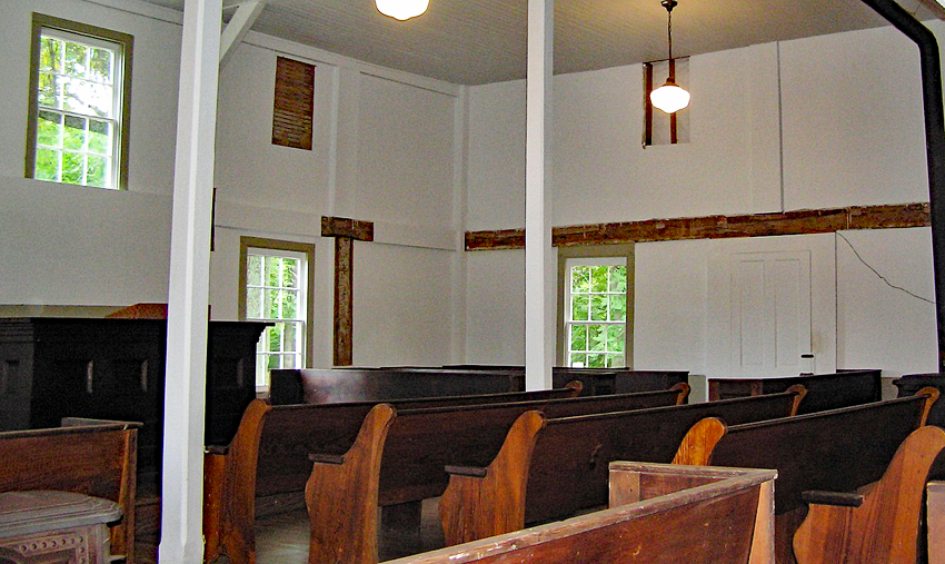 The interior of the Meeting House