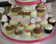 A display of cupcakes