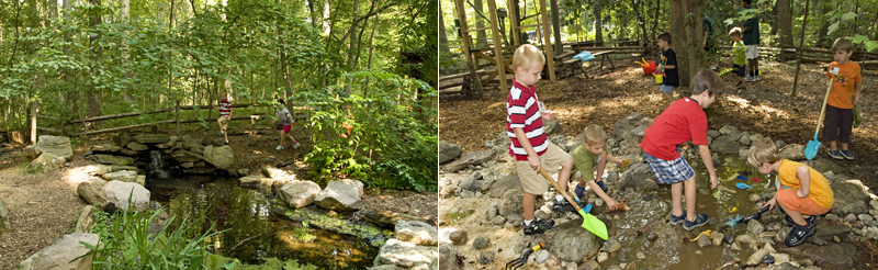 Children at play inside Nature Playce