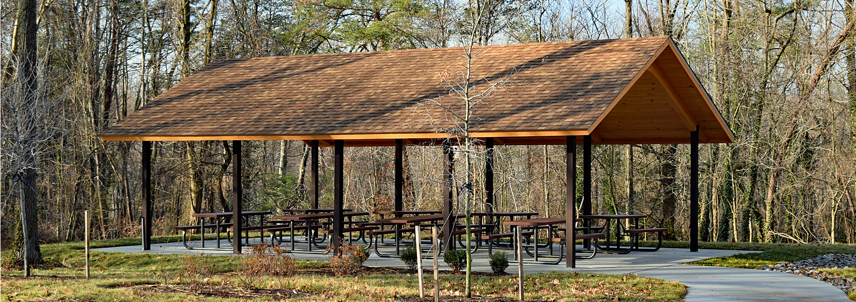Hidden Pond's picnic shelter