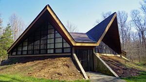 The Huntley Meadows visitor center exterior