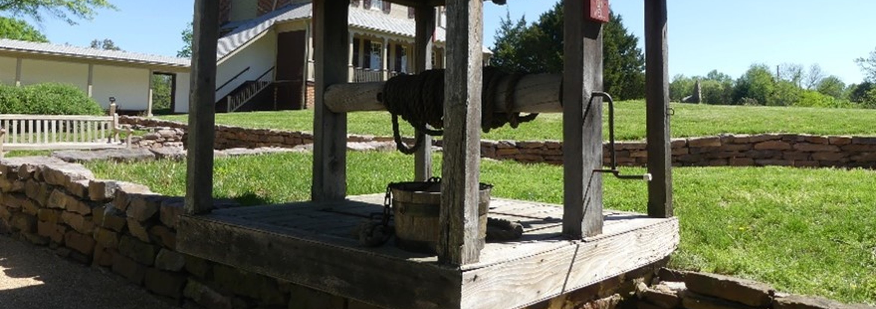 a well at Sully Historic Site