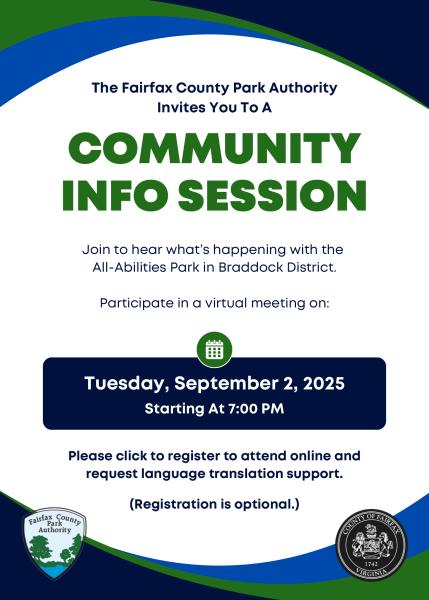 Join FCPA for a Community Info Session on September 2