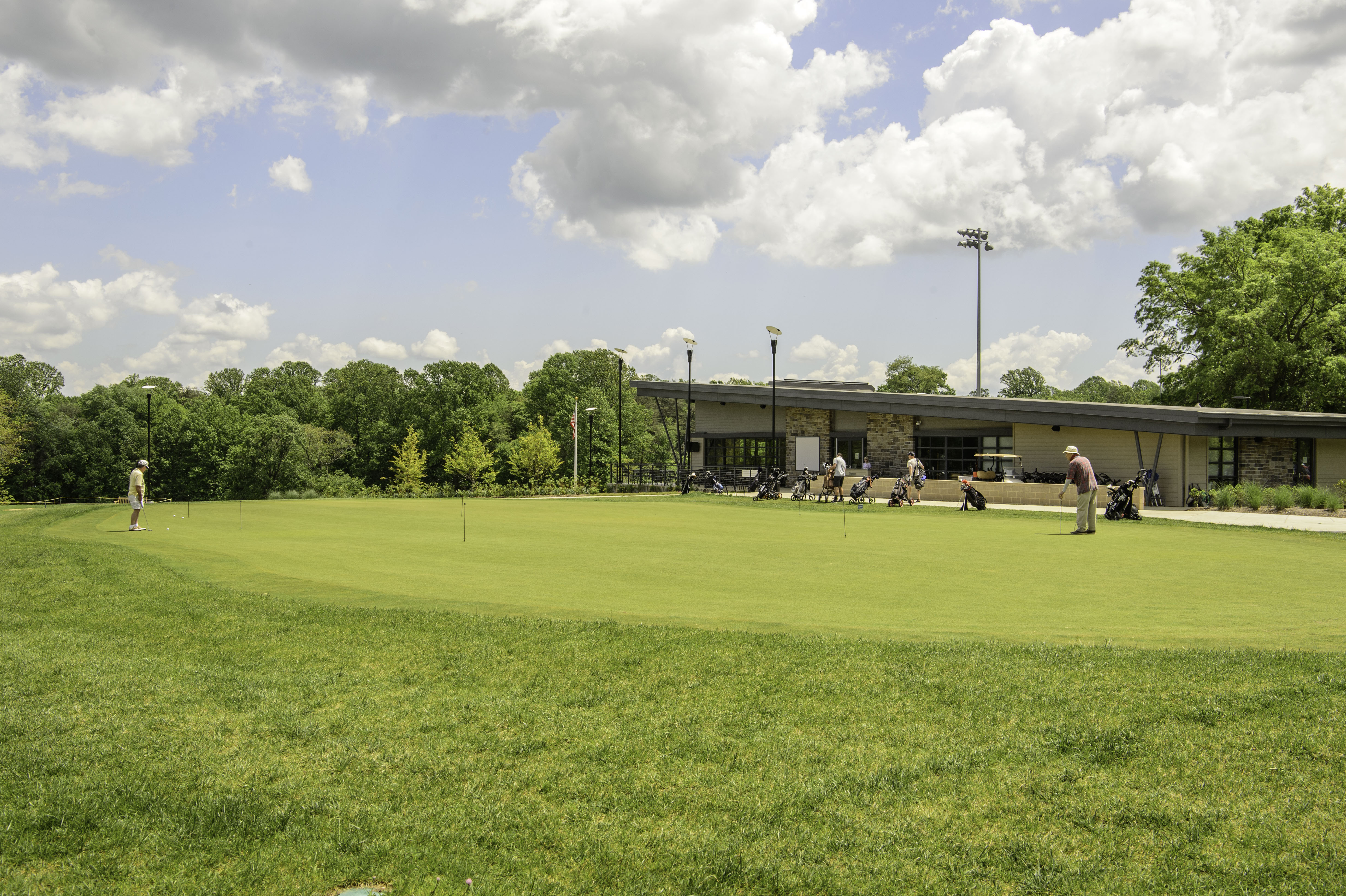 Practice greens