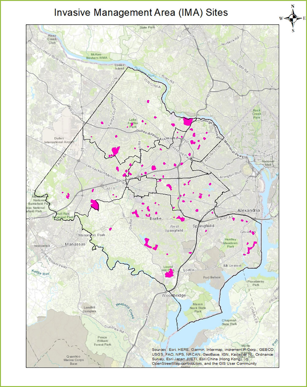IMA site map