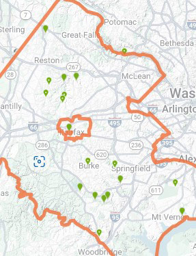 Kousa Dogwood map