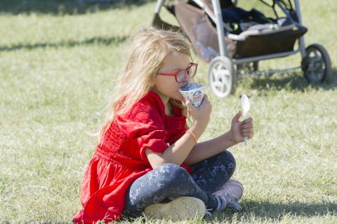 girl eating ice cream