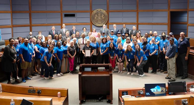 Fairfax County Leaders Pose for Picture