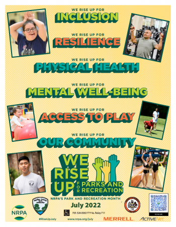 Park and Recreation Month poster