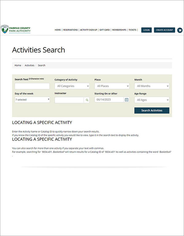 go directly to search