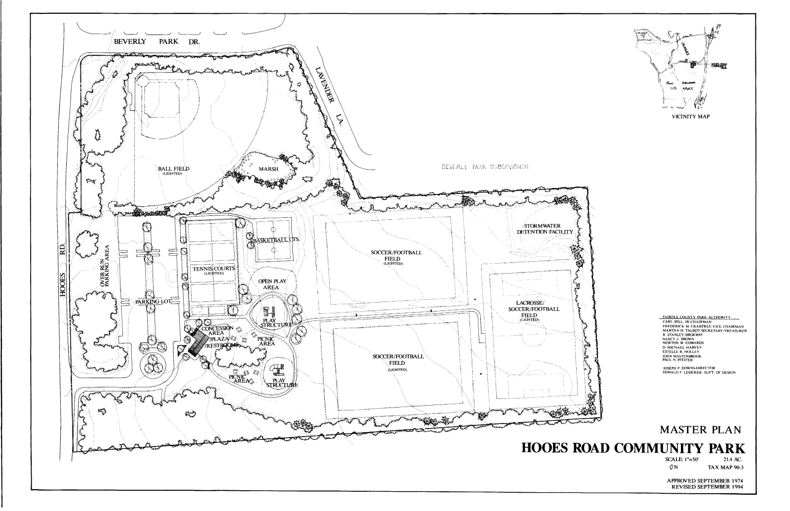 Hooes Road Park Lighting Project Park Authority
