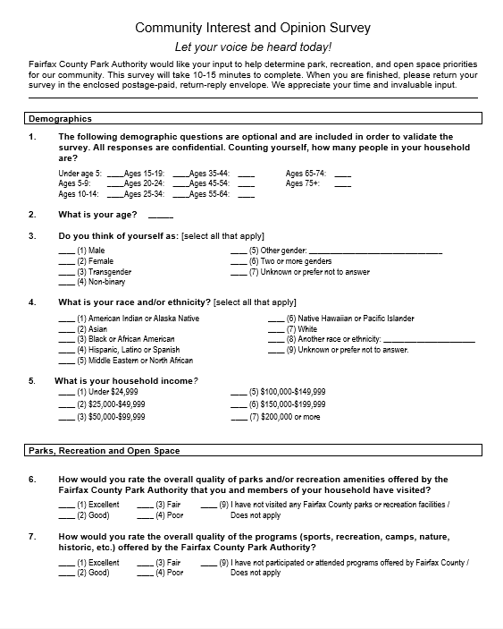 needs assessment survey screenshot