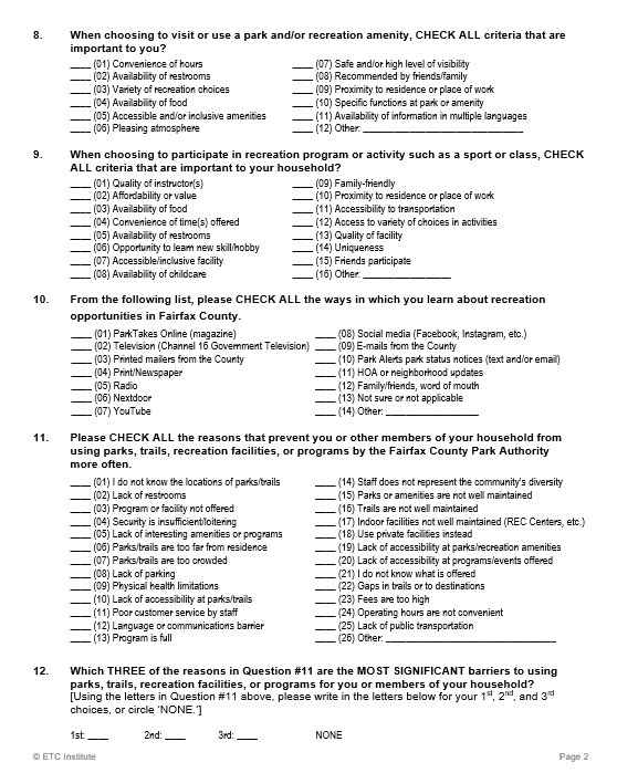 needs assessment survey screenshot