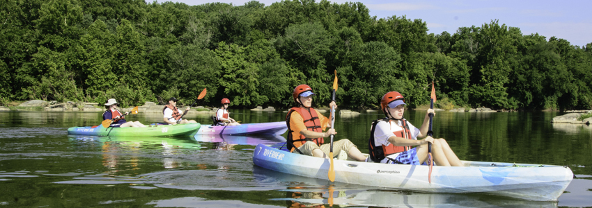 image of people in kayaks