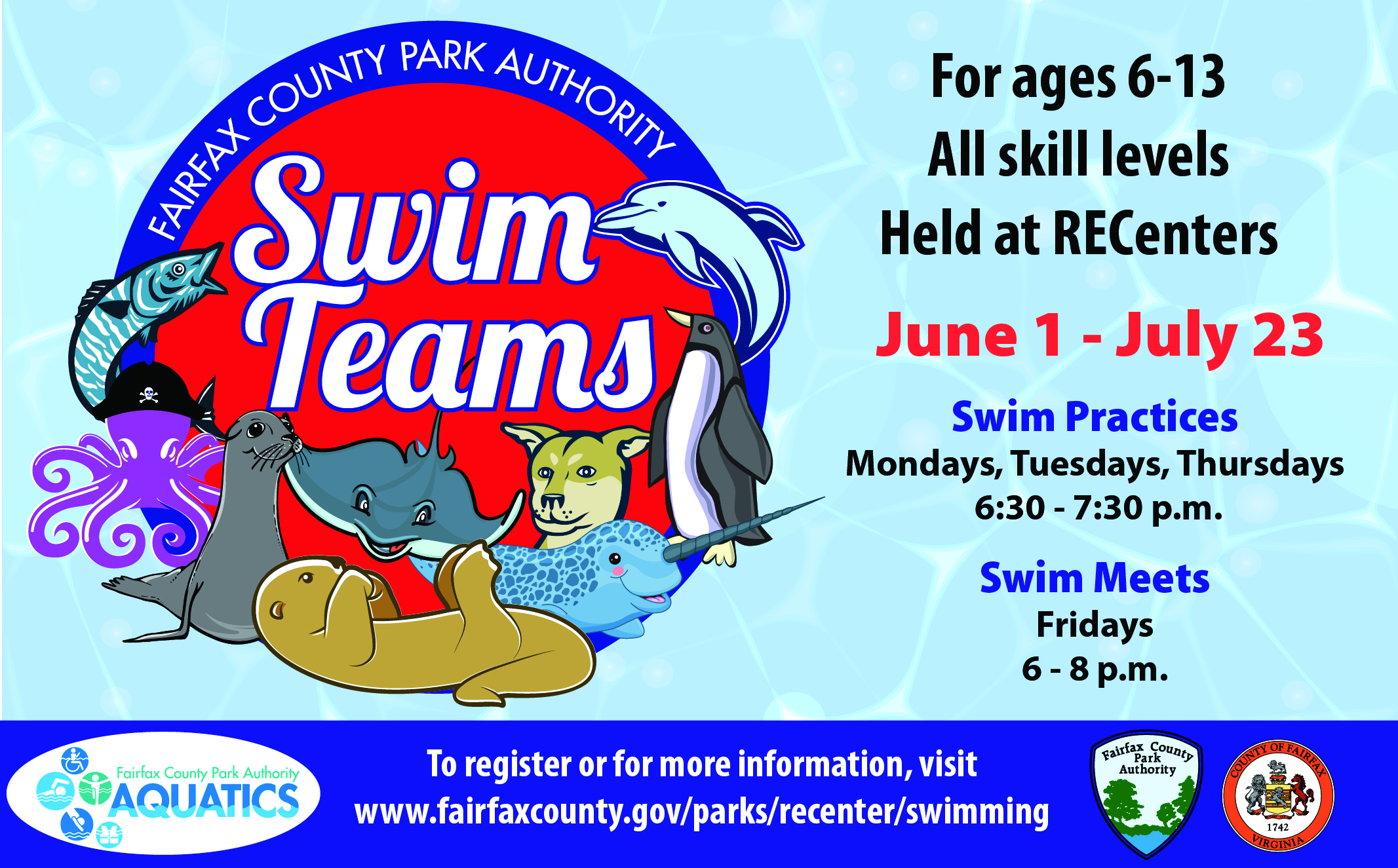 Rec Center Aquatics And Swimming Park Authority