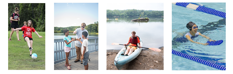 a collage of adapted program photos
