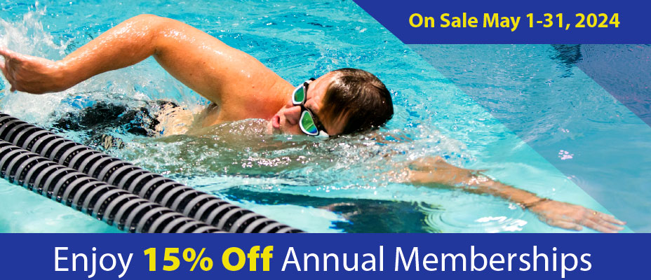 Sale on Rec Center Annual Memberships