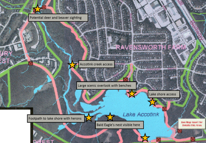 Lake Accotink map