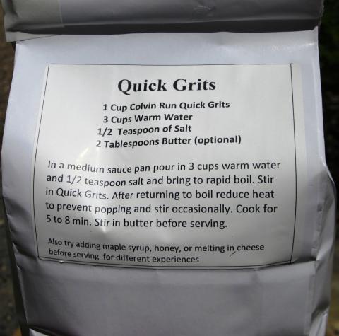 Colvin Run Mill cornmeal