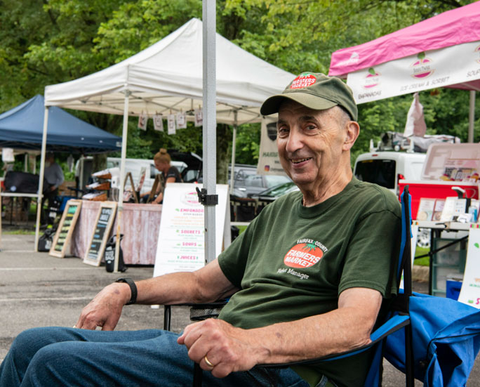 Fairfax County Farmers Market volunteer