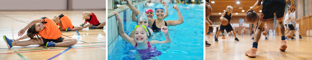 homeschool fitness and swim time