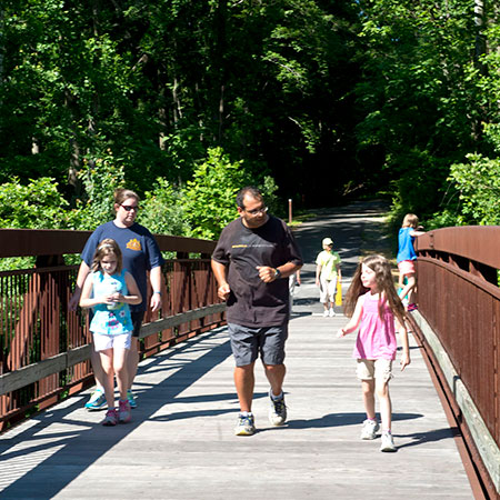 picture of a trail for National Trails Day