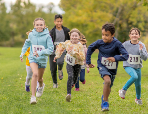 kids running