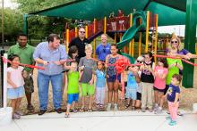 Community Celebrates Opening of South Run Playground Community Celebrates Opening of South Run Playground