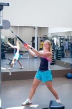 woman working out