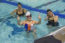 People in the swimming pool