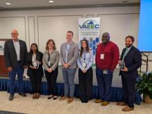 People getting an award