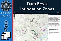 Dam Break Inundation Zones map section