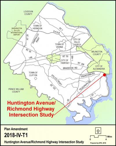 Huntington Ave Richmond Highway Intersection Study Location