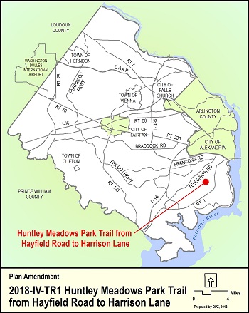 Huntley Meadows Park Trail Location