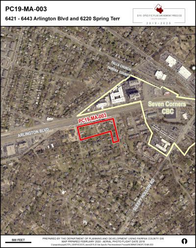 Arlignton Blvd and Spring Terrace Nomination Map