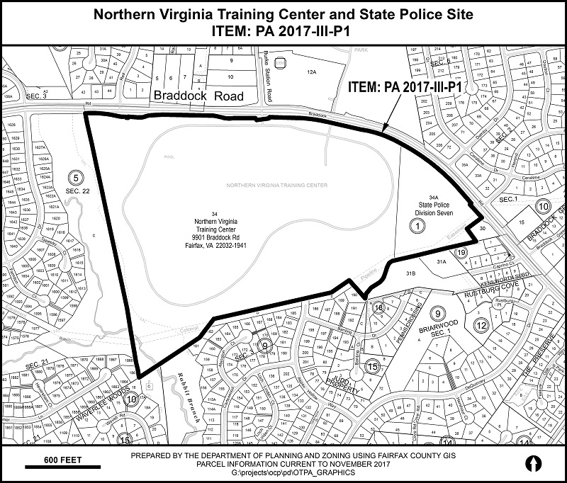Location Map for the Northern VA Training Center Site Comprehensive Plan Am...