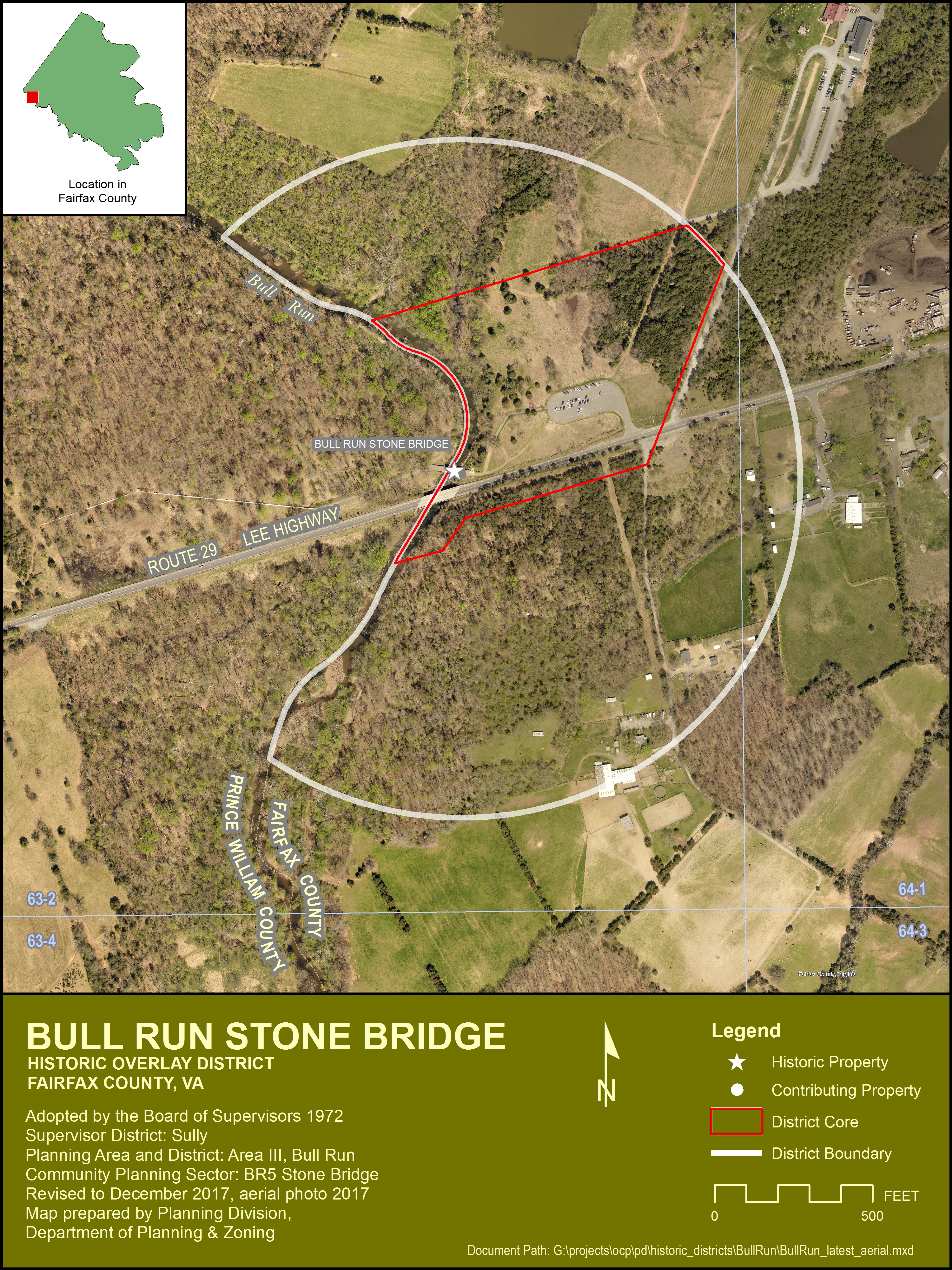 Bull Run Stone Bridge Historic Overlay District Planning Development
