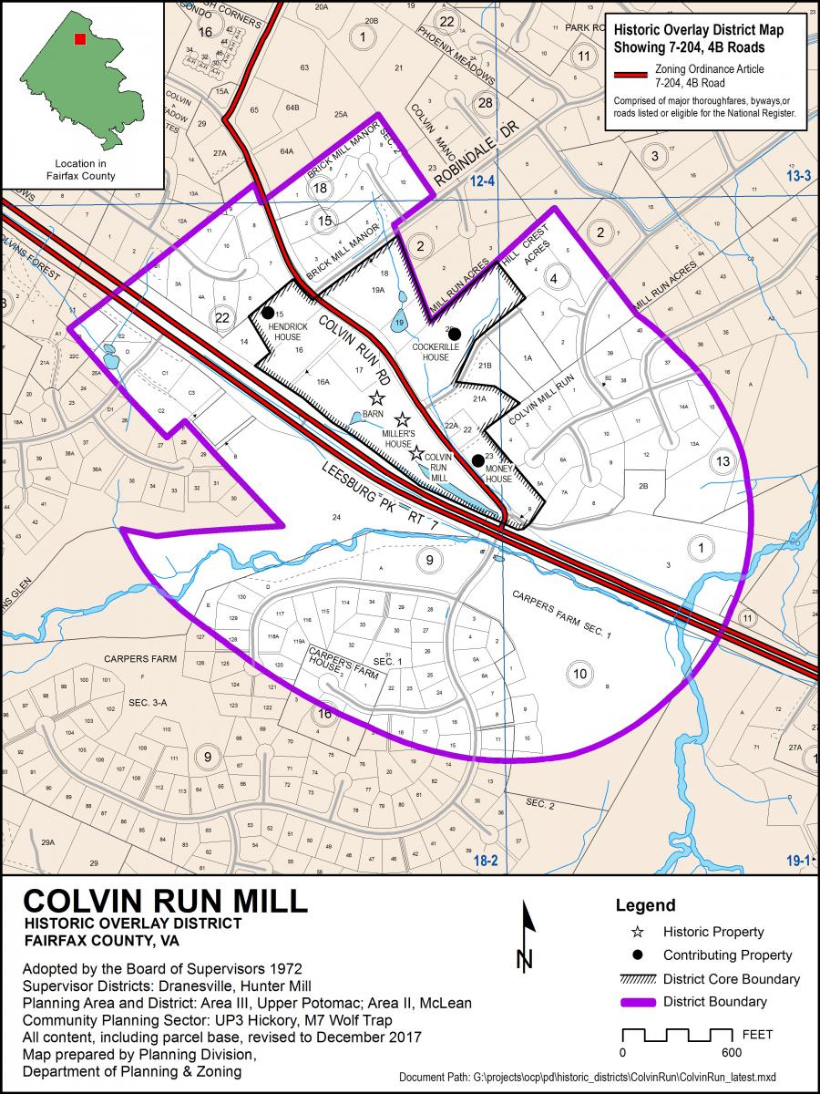 Colvin Run Mill Historic Overlay District