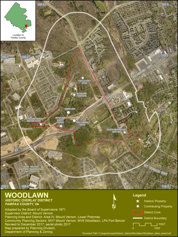 Woodlawn Plantation and PopeLeighey House Historic Overlay District