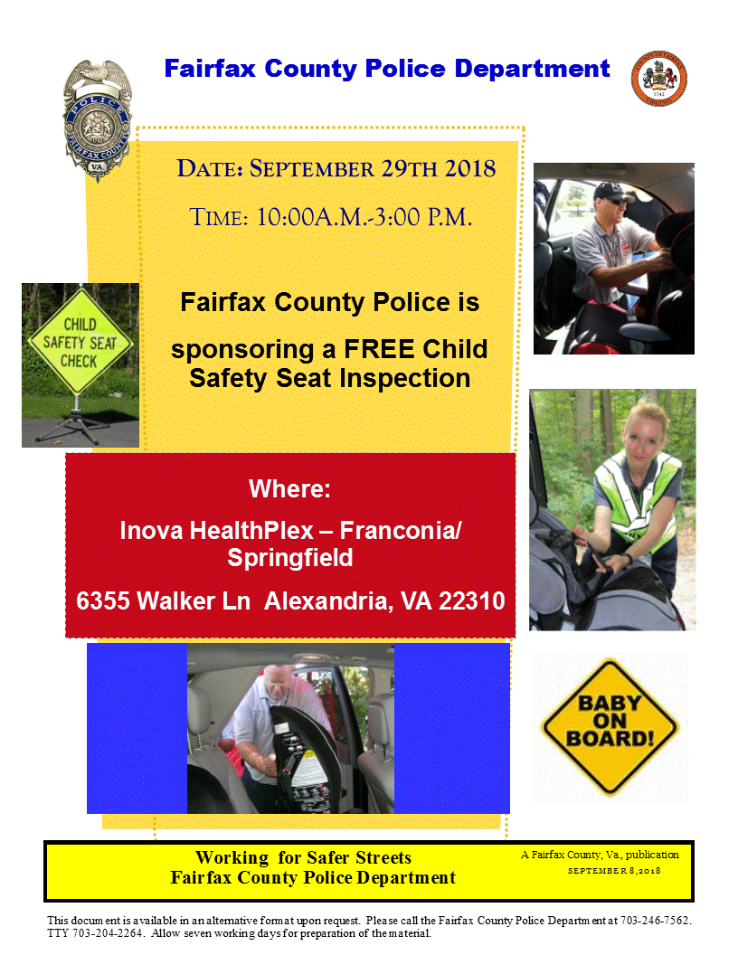Franconia Child Safety Seat Inspection