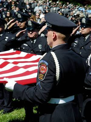 Honor Guard Holding Flag