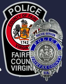 Fairfax County Police patch and badge