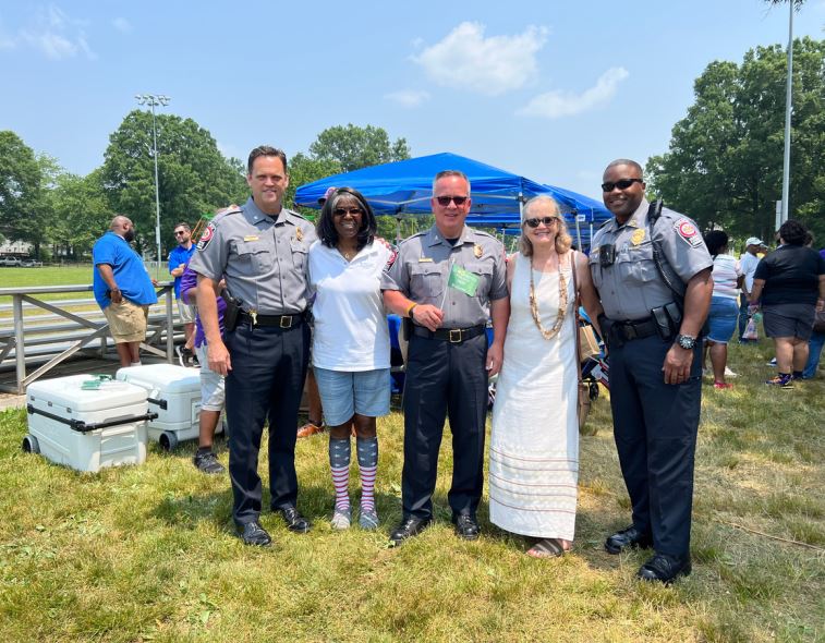 Police chief at public event