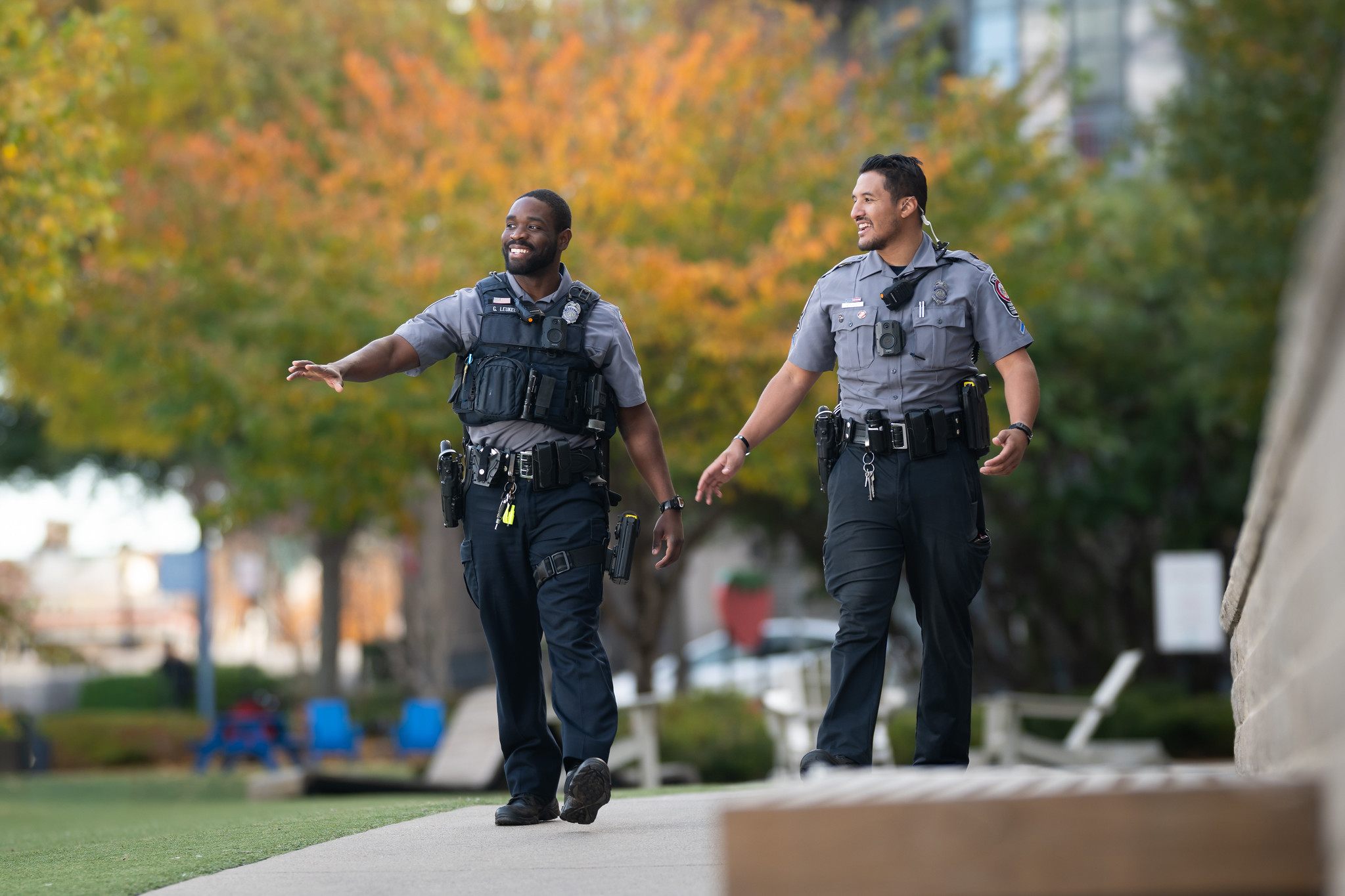 Two FCPD patrol officers on duty