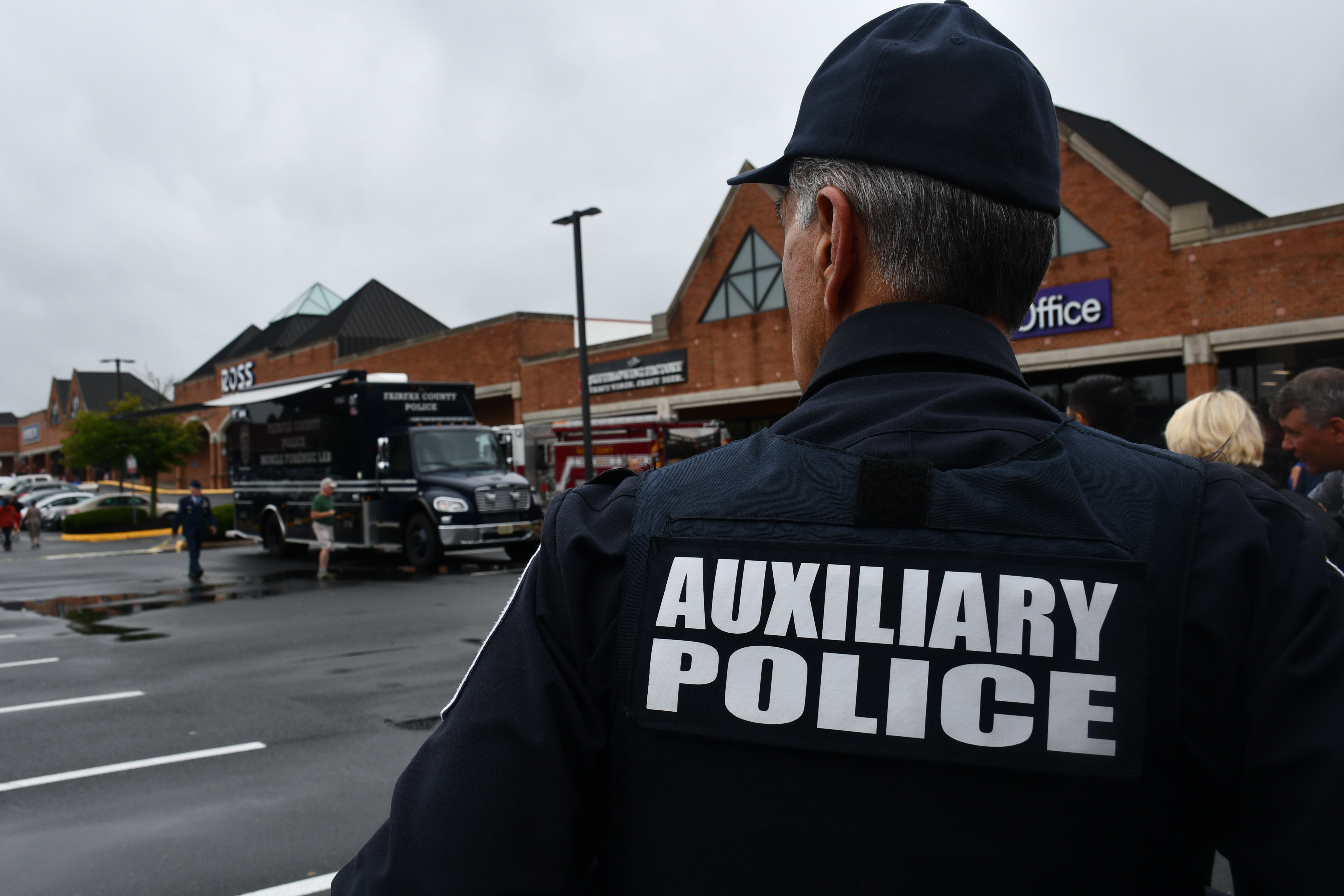 back of auxiliary police officer uniform