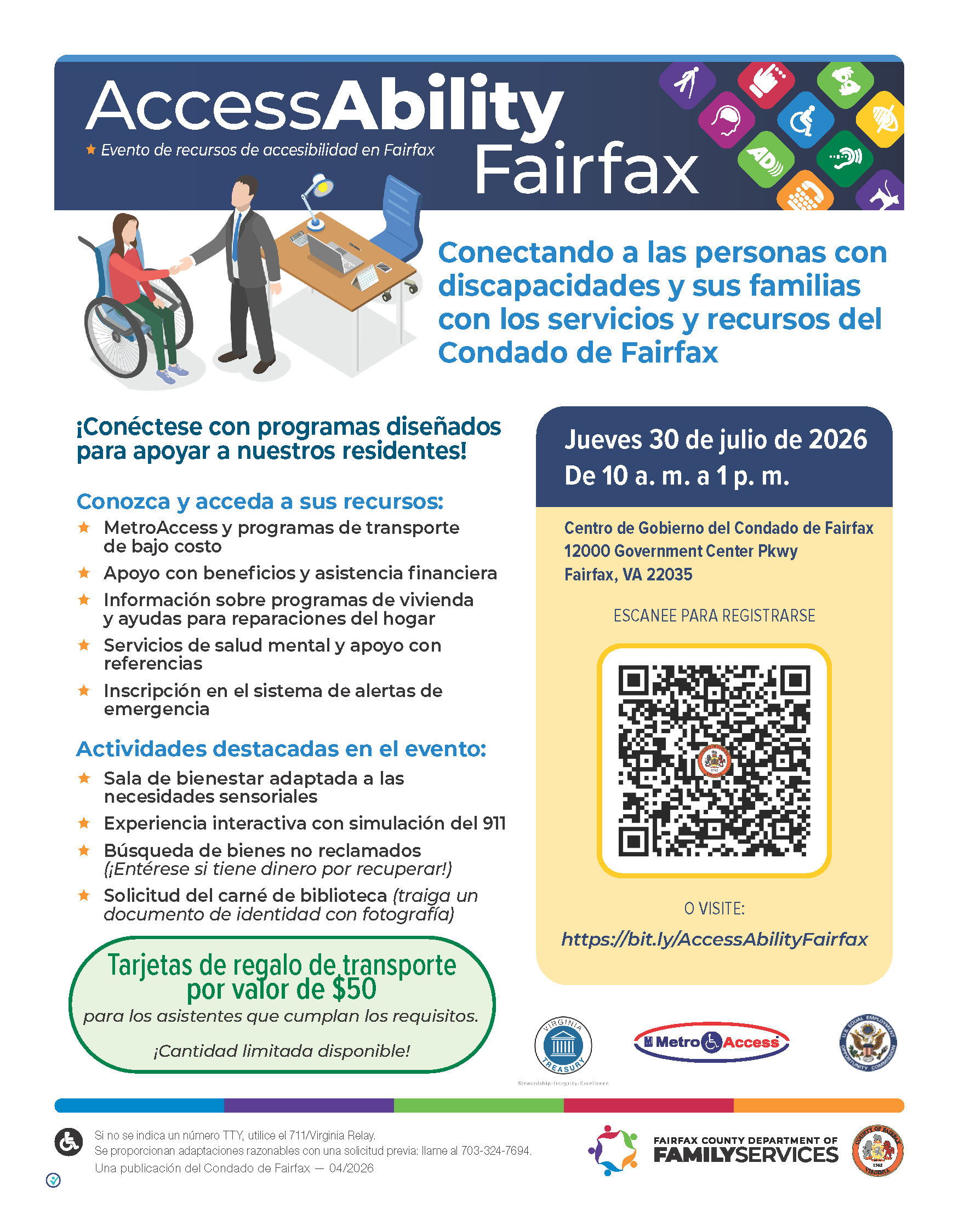 AccessAbility Fairfax 2026 en español