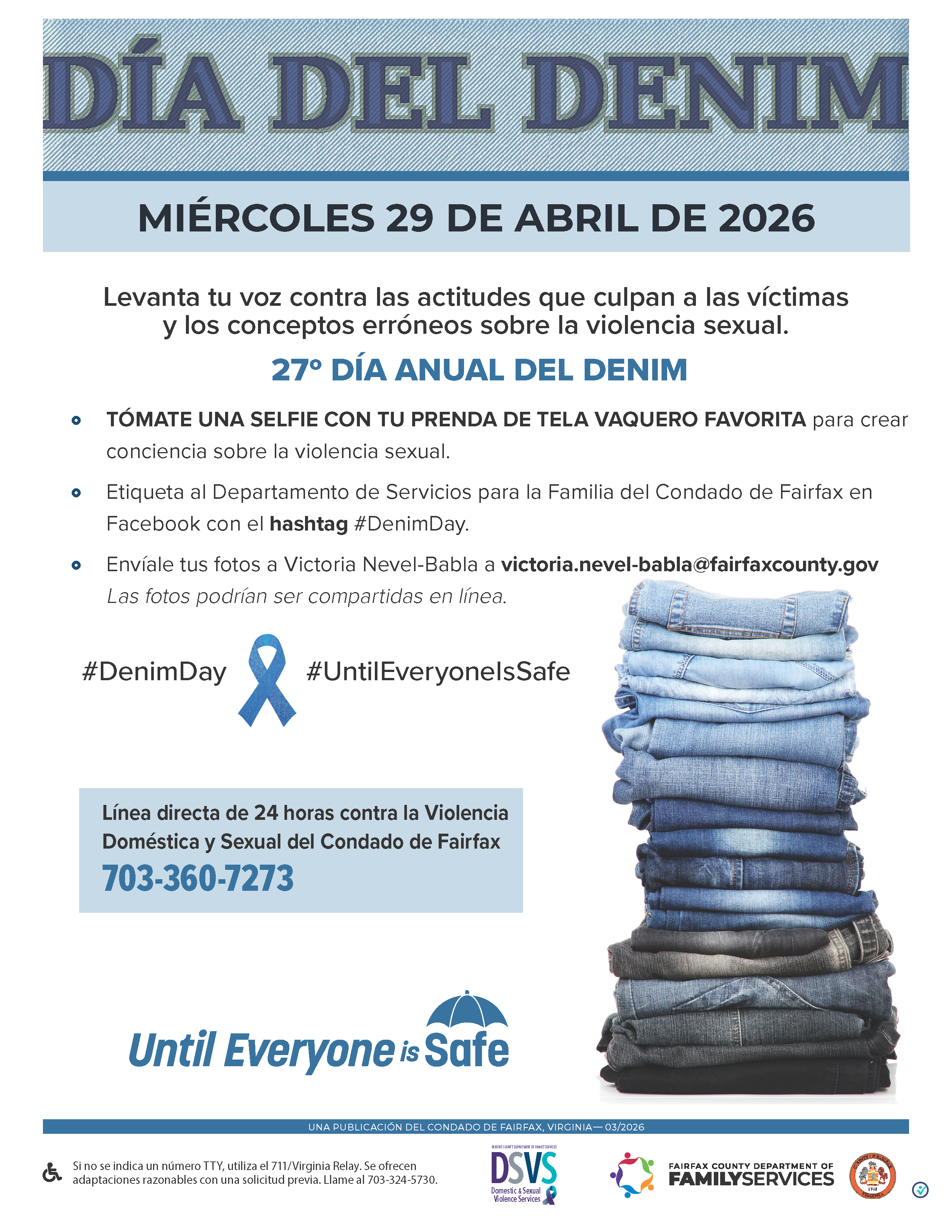 Flyer Día del Denim