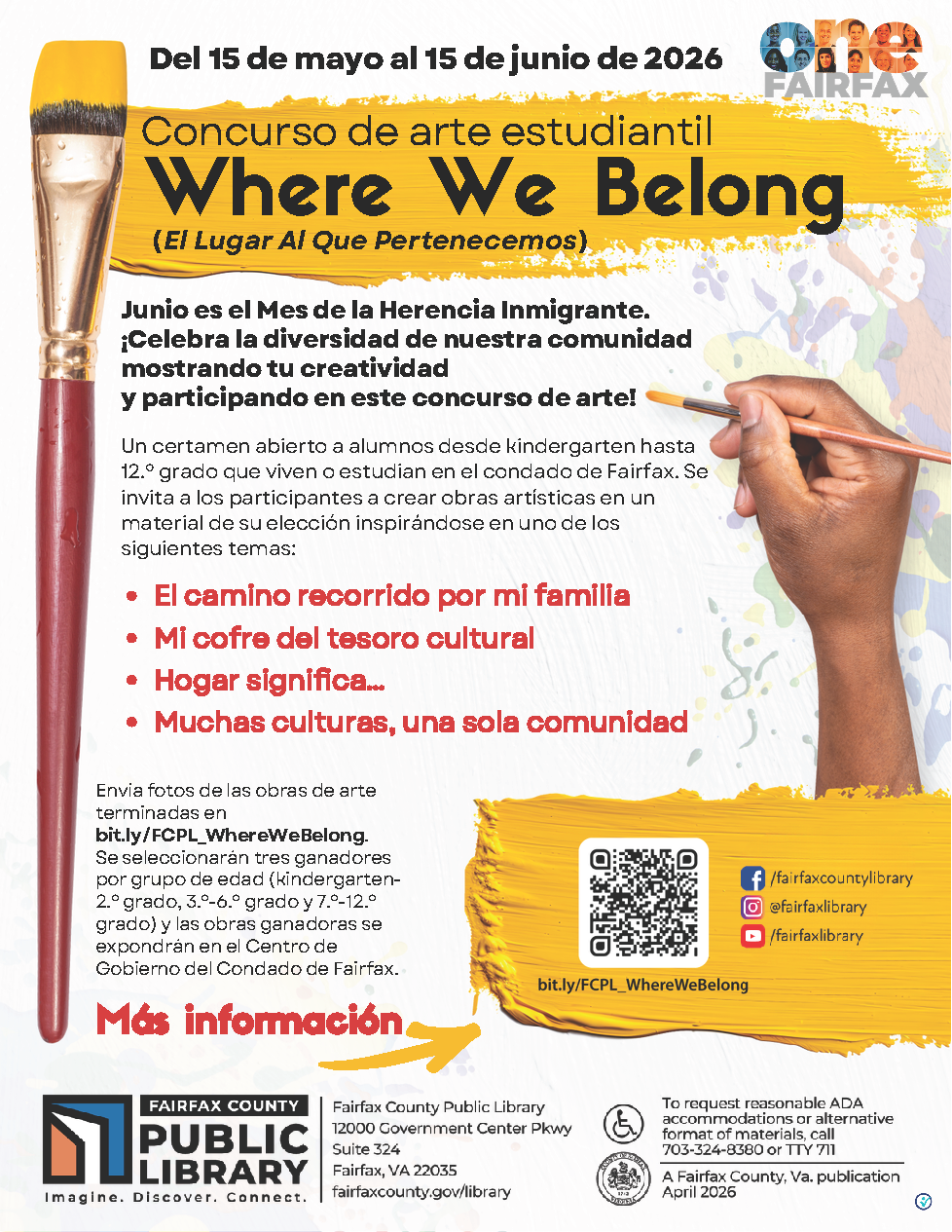 Afiche concurso Where We Belong