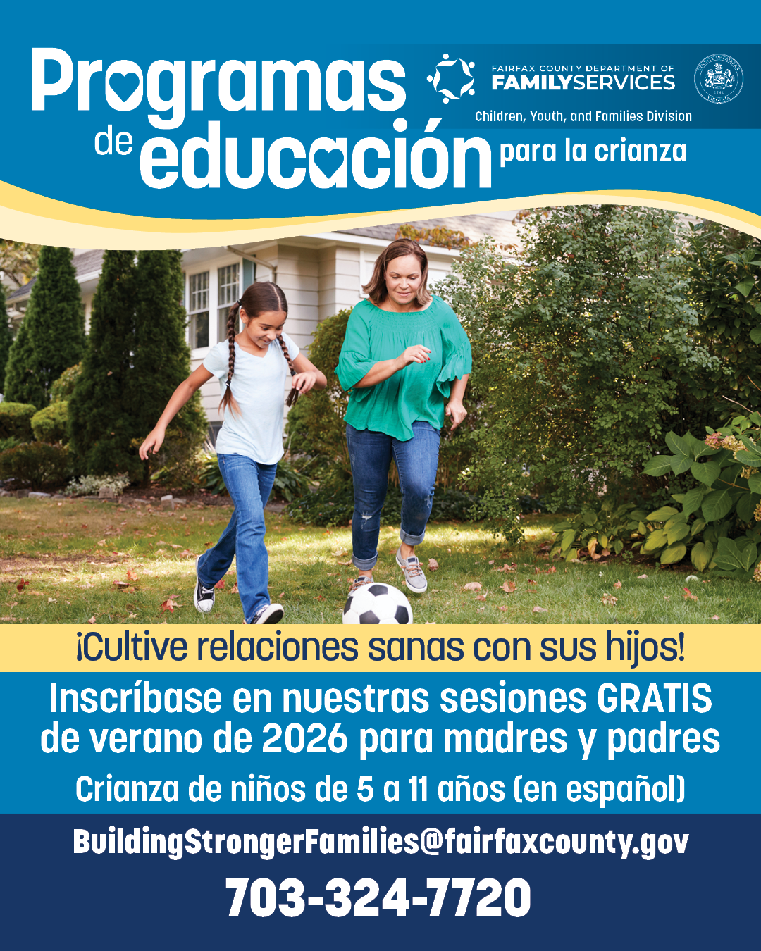 Clases de crianza, niños de 5 a 12 años