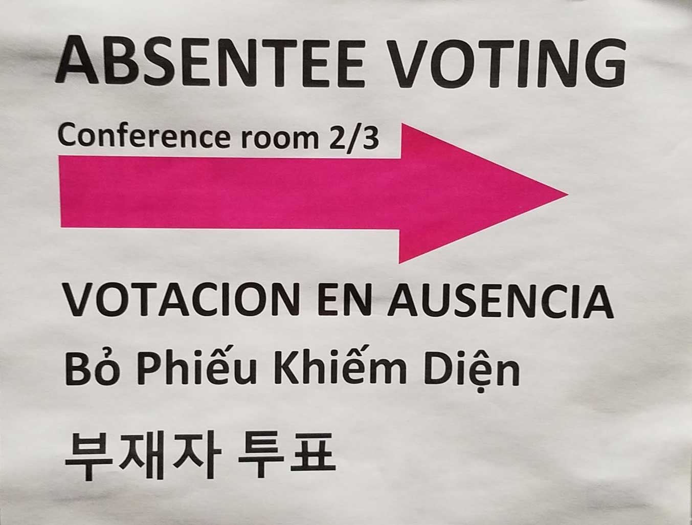 Absentee voting